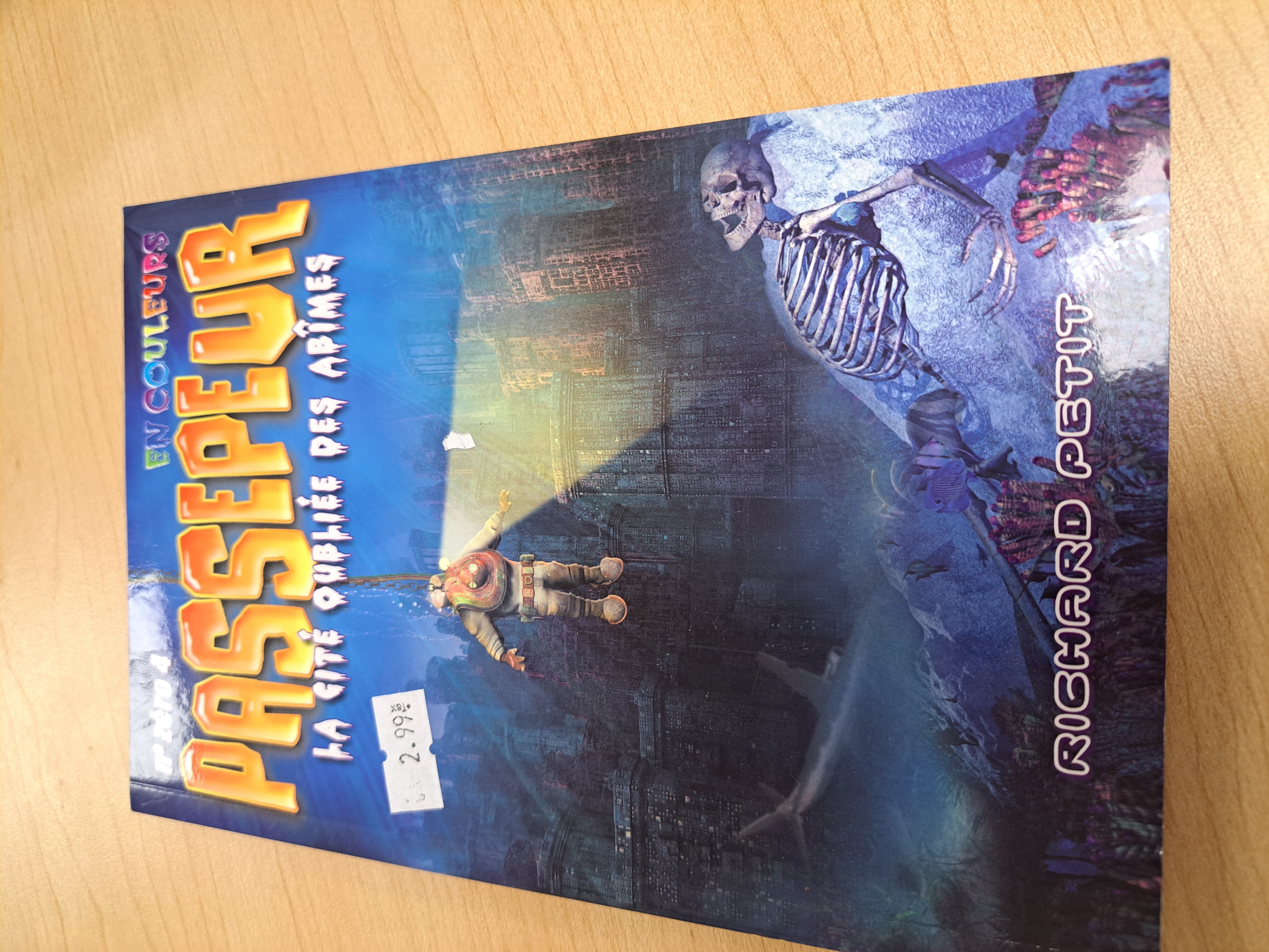 En couleur passepeur no4 La cité oubliée des abîmes Richard Petit livre usagé